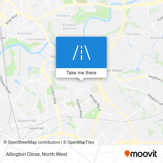 Allington Close map