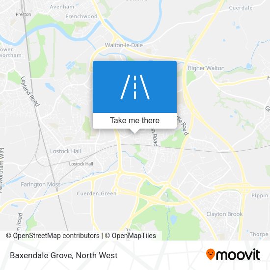 Baxendale Grove map