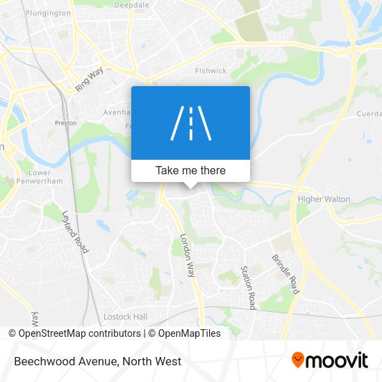 Beechwood Avenue map