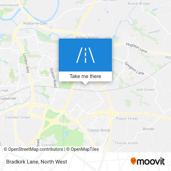 Bradkirk Lane map