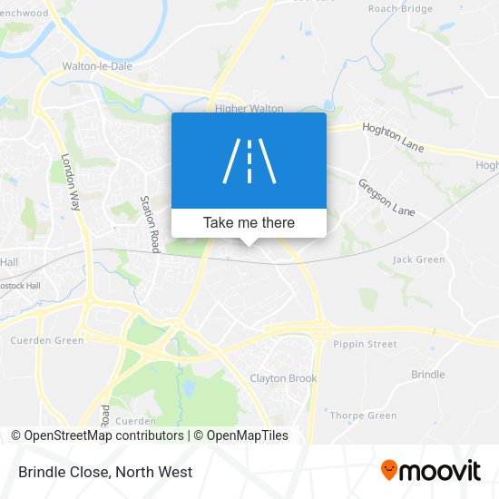 Brindle Close map