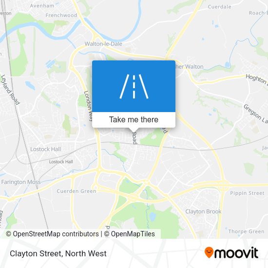 Clayton Street map