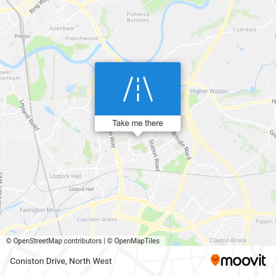 Coniston Drive map