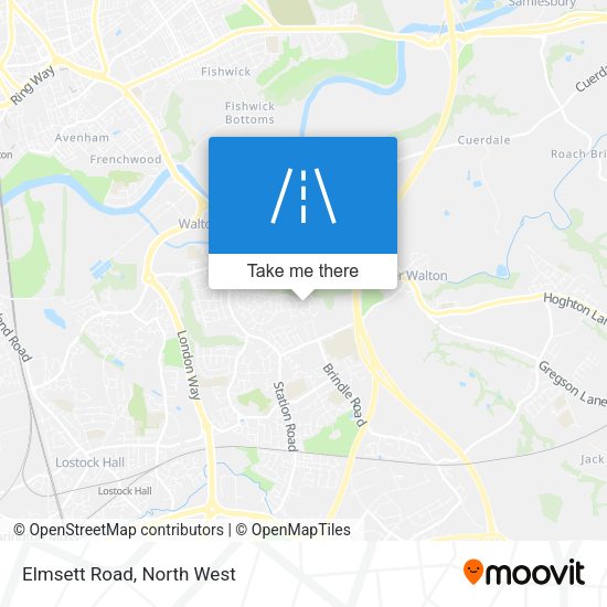 Elmsett Road map