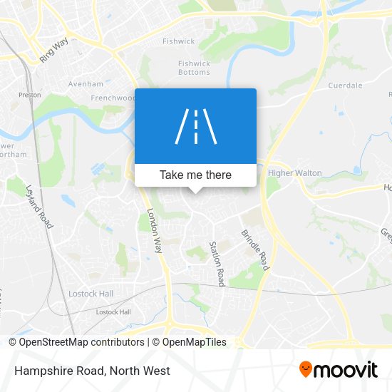 Hampshire Road map