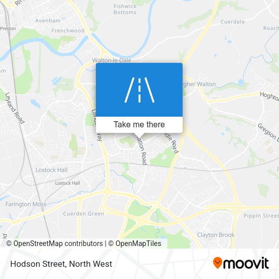 Hodson Street map