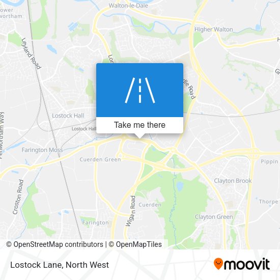 Lostock Lane map