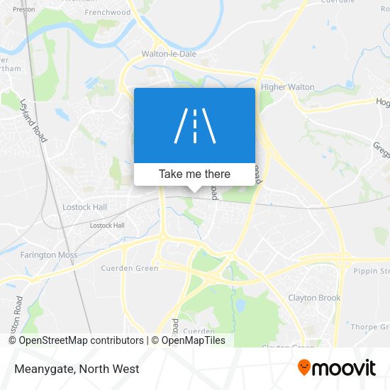 Meanygate map