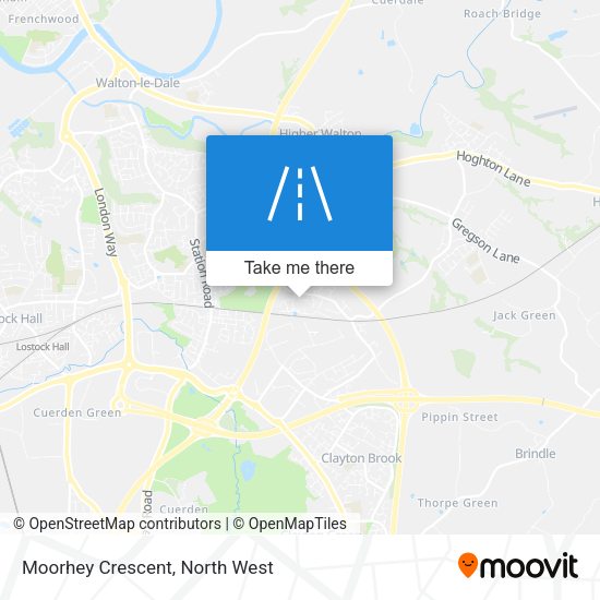 Moorhey Crescent map
