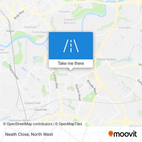 Neath Close map