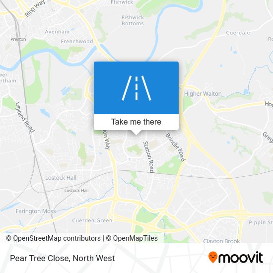 Pear Tree Close map