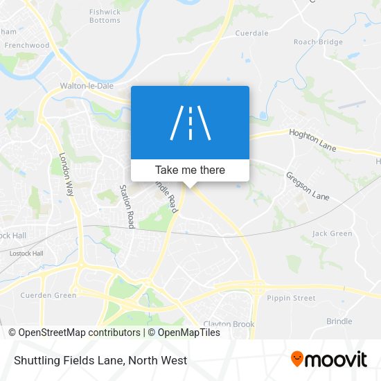 Shuttling Fields Lane map