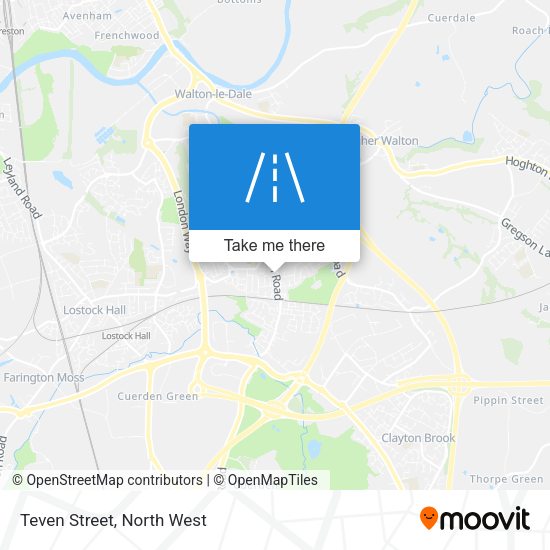 Teven Street map