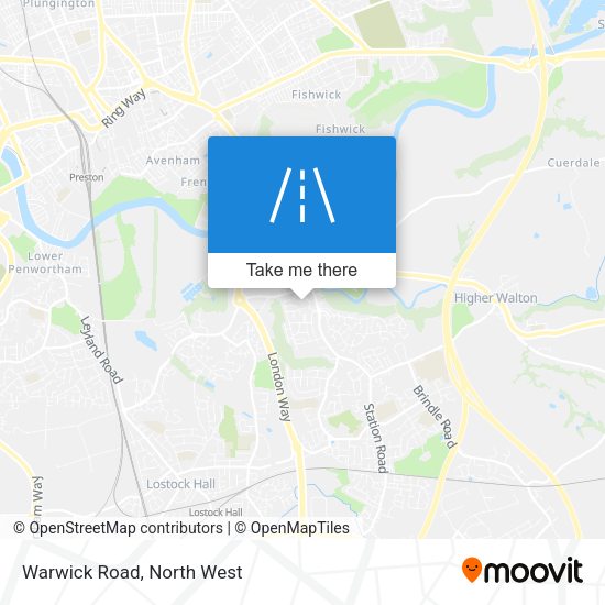 Warwick Road map