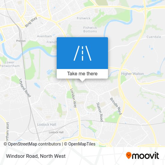 Windsor Road map