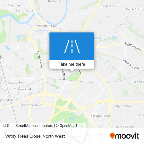 Withy Trees Close map