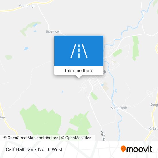 Calf Hall Lane map