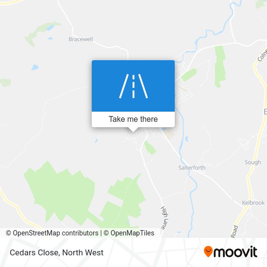 Cedars Close map