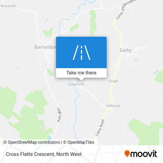 Cross Flatts Crescent map