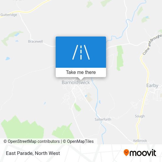 East Parade map