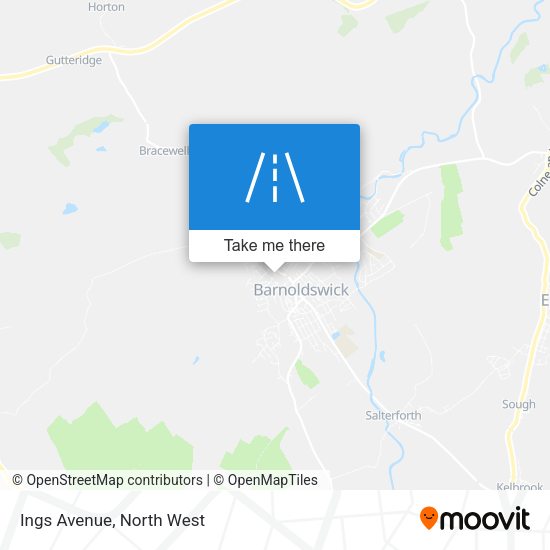 Ings Avenue map