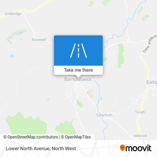 Lower North Avenue map
