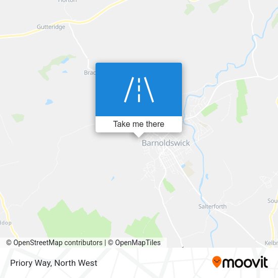 Priory Way map