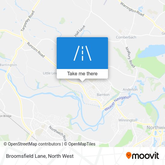 Broomsfield Lane map