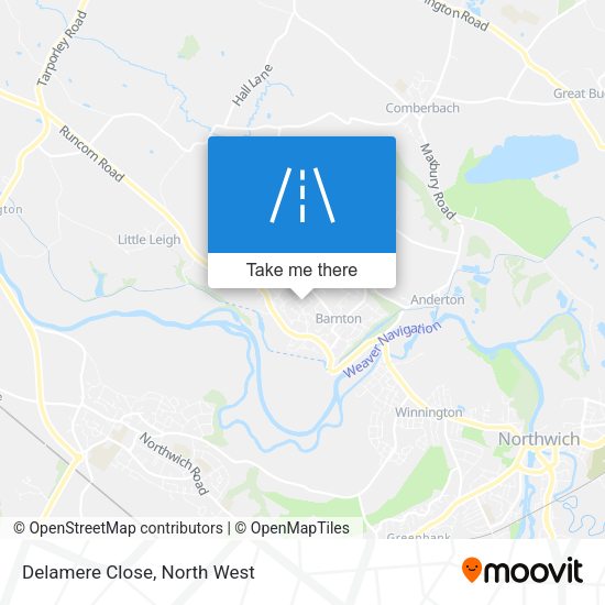 Delamere Close map