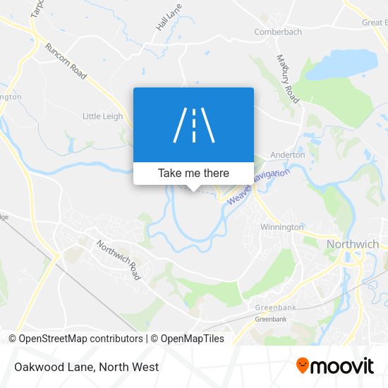 Oakwood Lane map