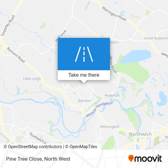 Pine Tree Close map