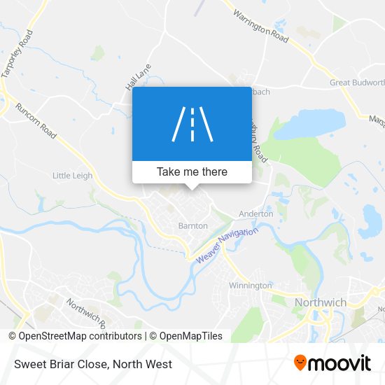 Sweet Briar Close map