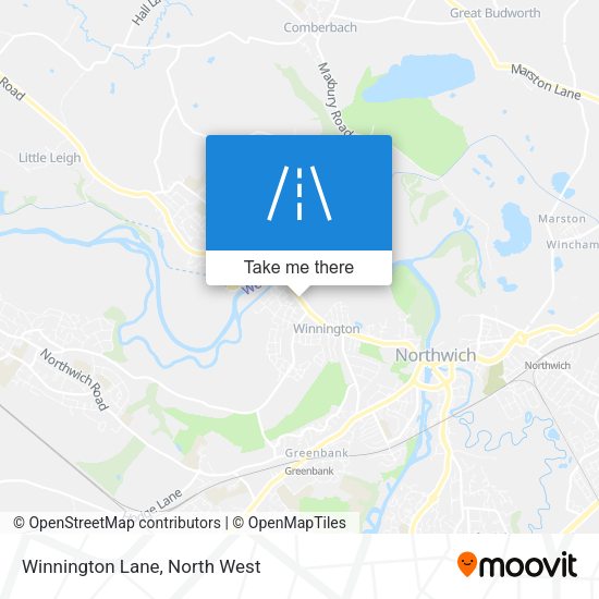 Winnington Lane map