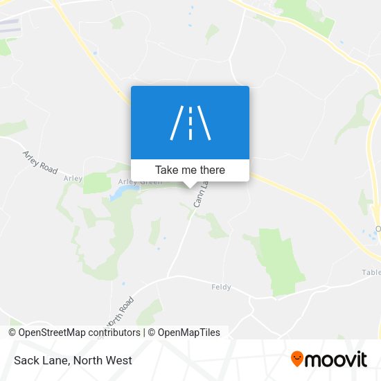 Sack Lane map