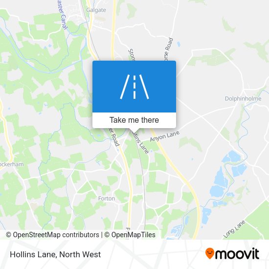 Hollins Lane map