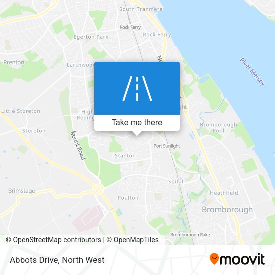 Abbots Drive map