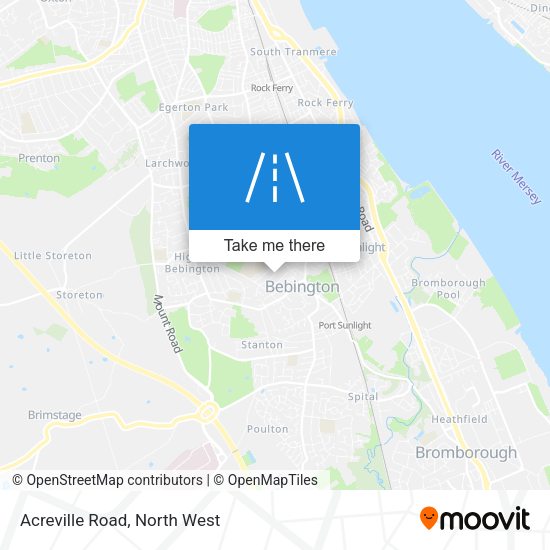Acreville Road map