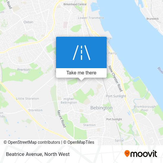 Beatrice Avenue map