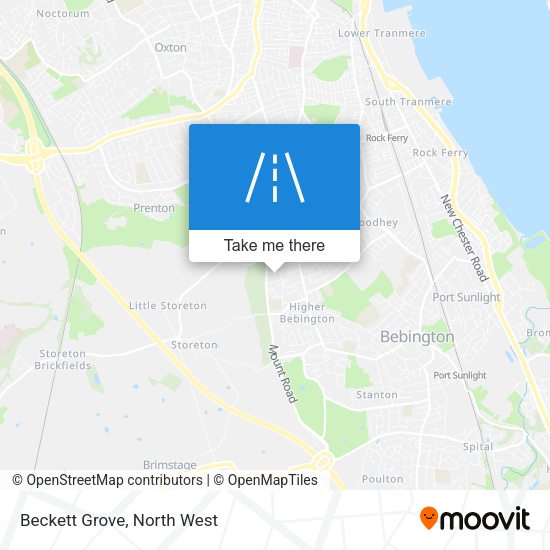 Beckett Grove map