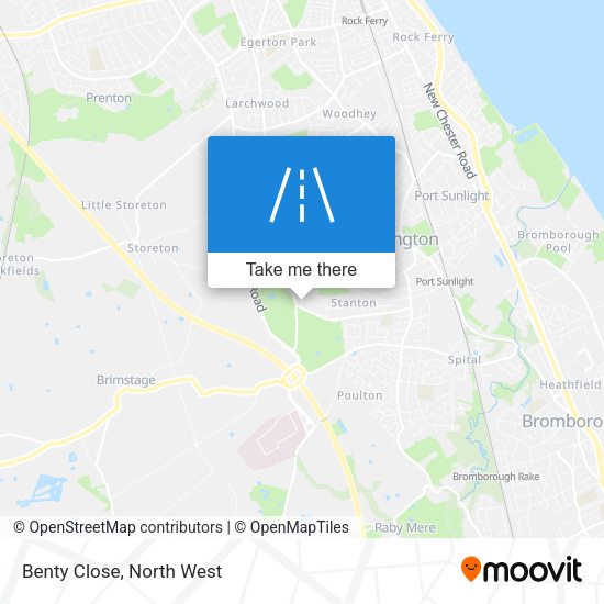 Benty Close map