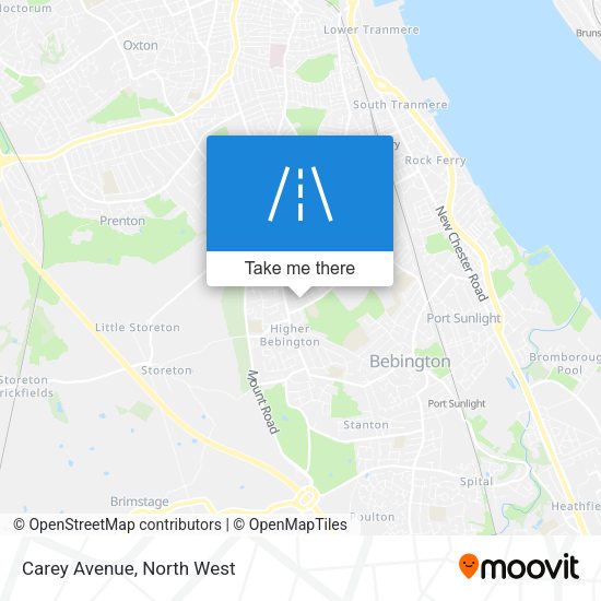 Carey Avenue map