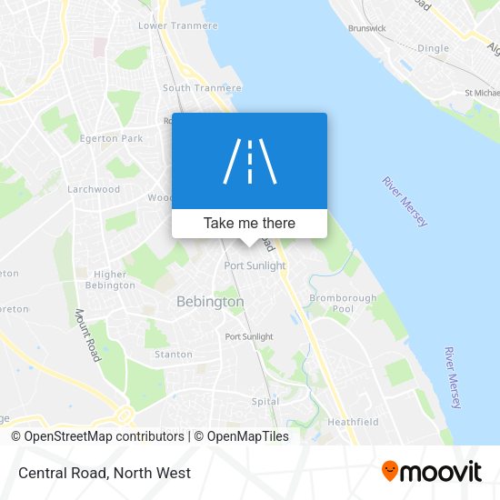 Central Road map