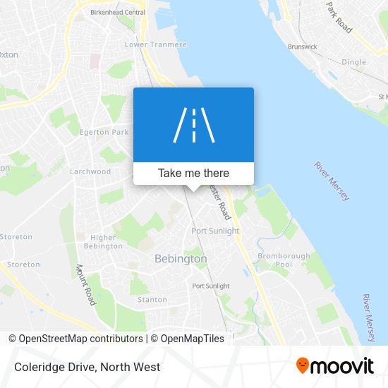 Coleridge Drive map