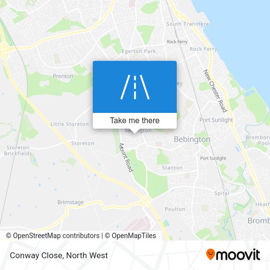 Conway Close map