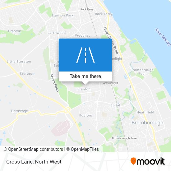 Cross Lane map