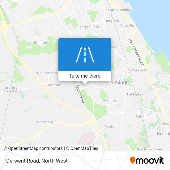 Derwent Road map