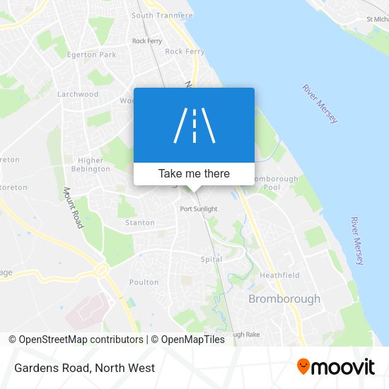 Gardens Road map