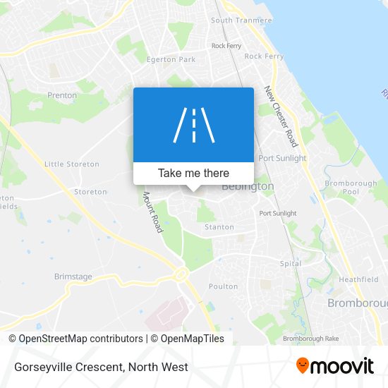 Gorseyville Crescent map