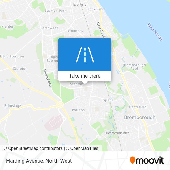 Harding Avenue map