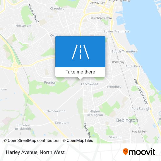 Harley Avenue map